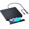 POTVMOSL External Compatible Bluray Player Read and Write Portable Burner Compatible with USB 3.0 and Type-C Port/Win 7-11/MAC OS Compatible for Reading BD/DVD/CD