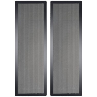 360mm x 120mm PC Case Dust Mesh Filter [2 Pack], Magnetic Frame Computer Fan Dust Mesh PC Cooler Filter Dustproof PVC Cover Grills - Black