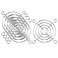 uxcell Fan Grill Fan Guard Cooling Metal Wire Protective Case Fan Grills 60x60mm - 5pcs