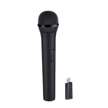 HONCAM USB Wireless Microphones UHF Metal Handheld Dynamic Mic with USB Receiver for PC Computer, Laptop,Gaming, Singing Practice .Compatible with Xbox Series X/S, PS5, Switch OLED, NS Switch, Wii