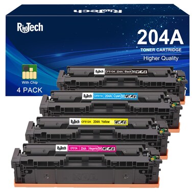 204A Toner Cartridge,Compatible for HP 204 A CF510A CF511A CF512A CF513A for HP Color Laserjet Pro MFP M180nw M180n M154nw M154a MFP M181fw Printer, Black Cyan Yellow Magenta ( 4 Pack )