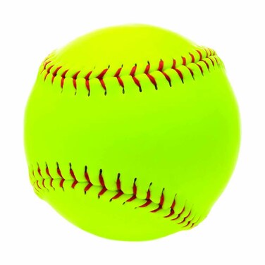 Softball Sports Fan Full Color - 5" Vinyl Decal for Car, Laptop