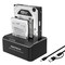 RSHTECH Hard Drive Docking Station Aluminum USB-C/USB 3.0 to SATA Dual Bay Hard Drive Dock for 2.5 or 3.5 inch HDD SSD, with 2-in-1 USB Cable, Support Offline Clone, UASP and 2x22TB, RSH-DS01C