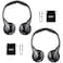 SAHARIE IR Headphones for Car DVD,Universal Infrared Headphones,2 Channel Car Headphones Wireless for Honda Odyssey Rear Entertainment System(2 Pack)