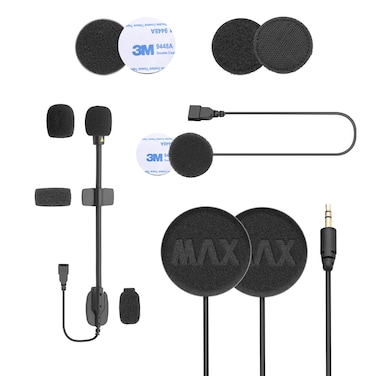 ASMAX Audio &amp; Microphone Kit for F1 &amp; Z1 Motorcycle Bluetooth Headset