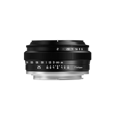 TTArtisan 25mm F2 Wide-Angle APS-C Camera Lens Large Aperture Manual Fixed Camera Lens for Sony E Mount Cameras NEX-5 NEX-C3 NEX-5N NEX-7 NEX-F3 NEX-5R NEX-3N NEX-5T A3000 A5000 A6000