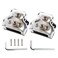 NuIth 2PCS 3 Way Zine-Alloy Power Distribution Block, 0/2/4 Gauge in 4/8 Gauge Out Auto Car Audio Distribution Connecting Block, 3 Way Ground Distribution Block for Audio Amplifier Splitter