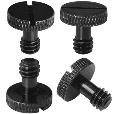 Camera Screw LUORNG 4PCS 1/4 Slotted Screw for Camera Ttripod Quick Release Plate