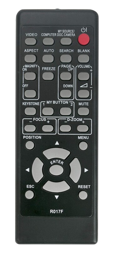 R017F Replacement Remote Control Compatible with Hitachi LED Projector CP-A302WN CP-AW2519N CP-AW312WN CP-D27WN CP-D32WN CP-DW25WN CP-EW250N CP-X3021WN CP-X3030WN CP-W251NM CP-X4015WN CP-A221NM