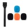 CaTeFo Interview GO Microphone Interview Handheld Adapter for RODE Wireless GO GO II DJI Mic Lark Max and Other Wireless Microphone with Color Foams -Built-in 1/4" Threads and Cold Shoe StarRig-C