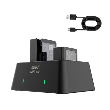 LIMETA NP-FZ100 NP-FW50 NP-BX1 Fast Camera Battery Charger 25W Dual Port Charging Station Compatible with Sony Batteries DSC-RX100 Bluetooth and OTA Support APP Connection