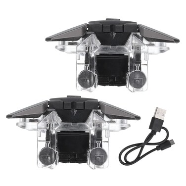 MECCANIXITY Gaming Trigger Mobile Game Controller 1 Pair Six-Finger Linkage Fire Key Burst Shooter Type-C for 4.7-6.5 Inch Cell Phone with 18.5cm USB Cable