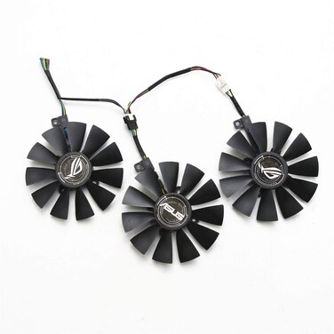 BestParts New Graphics Card Cooling Fan for ASUS Strix GTX980Ti/1070/R9390/RX480/580 T129215SU 87mm 4Pin