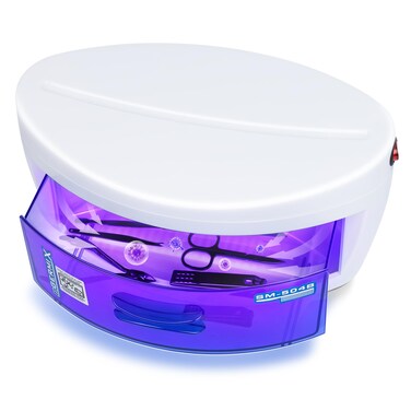 Sterilizer For Nail Tools,LXIANGN Large Capacity 8 W Multipurpose Nail Tools Cleaning Box Nail Sterilizer Cabinet Drawer For Barber Cutting Scissors Nipper Nail Art Tool