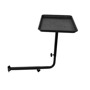 Salon Tray Attached to Chair Steel Salon Tray for Hair Stylist 360 Degree Rotating Salon Tray for Barber Chairs Hairdressing Tools Tattoo (A)