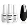 Vishine Base Top Coats Set - Matt Top Coat High Gloss No Wipe Top Coat and Base Coat 3Pcs, Soak Off UV LED Gel Nail Polish Shine Finish Long Lasting DIY Home Manicure Set - 8ml