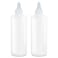 BRIGHTFROM Twist Top Applicator Bottles, Squeeze 8 OZ Empty Plastic Bottles, Refillable, Open/Close Nozzle - Hair Coloring/Multi Purpose (Pack of 2)