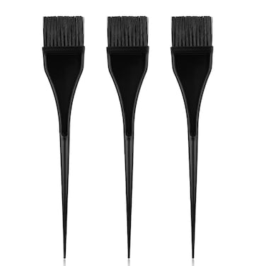 Hair Dye Brush, 3 Pcs Black Hair Color Brush, Color Brushes for Hair Stylist, Hair Color Applicator Brush Hair Dying Brush Set Hair Salon Supplies Color Tint Brushes for Salon Use Home DIY Dyeing