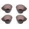 GSHLLO 4 PCS Plastic Hair Color Bowls Mixing Tint Bowls Hair Dye Tinting Bowls Hair Coloring Dyeing Tools for Salon Hairdressing