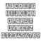 HAUTMEC 2Inch(50mm) Letter Number Stencils Set, 36 Pcs Stainless Steel Templates for Spray Painting, Reusable for Signs, Artistic Creativity, Narrow HT0346