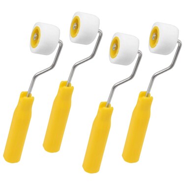 4/5 inch Mini Paint Rollers for Touch up Trim Edge or Corner, Extra Small Paint Wool Brushes, Tiny Painting Tool(4 Pack)