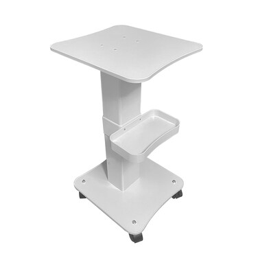 FUMOLEER Esthetician Cart, 3 Tier Beauty Rolling Trolley Cart with 360&deg;Rotation Wheels, Aluminum Alloy Tray Rolling Cart for Hair Salon, Spa Salon