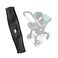 SeedFuture Stroller Handle Cover for DOONA, Black Pu Leather Pram Handle Protective Case Cover Stroller Accessories for DOONA, Pushchair Armrest Handle Protector Cover, Doona Handlebar Cover