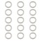 Ruiwaer 15PCS Stainless Steel Bicycle Pedal Gasket Bike Pedal Washers Replacement Pedal Washers Thickness Stainless Steel Replacement for Moutain Bike Road Bicycle, Silver