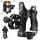 LOKTENWO Anti-Theft Motorcycle Cup Holder, Extra Large Adjustable Size Bike Water Bottle Holder for 1.95-3.6" Diameter Bottles, Bicycle Drink Cage for Handlebar &amp; Frame Fit Scooter, Stroller, ATV