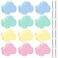 Geelin 12 Pcs Silicone Cloud Shape Cabinet Knobs with Screws Soft Cabinet Handle Pulls Cartoon Dresser Knobs for Girls Boy Kids Baby Nursery Kitchen Door Drawer Closets Cupboards, 7 Morandi Color