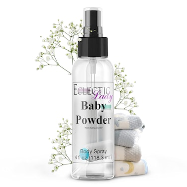 Body Spray for Women (Double Strength), 4 Oz Baby Powder Mist with Clean, Light &amp; Gentle Fragrance, Long Lasting Perfume with Comforting Scent for Men &amp; Women, Cologne with Soft, Subtle Aroma For