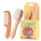 YarraModes Baby Goat Hair Brush and Comb Set for Newborns &amp; Toddlers  Eco-Friendly Safe Brush   Natural Wooden Comb   Soft Bristles for Cradle Cap   Perfect Baby Shower and Registry Gift