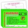 Parking Violation Stickers Notice (Pack of 50) Tow Warning You are Illegally Parked Multi Reasons - Large Size 6" X 9" &ndash; Green