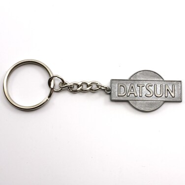 Rotary13B1 Datsun Key Chain - Style A Pewter