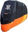 XYZCTEM Motorcycle Cover &ndash; All Season Waterproof Outdoor Protection &ndash; Precision Fit up to 108 Inch Tour Bikes, Choppers and Cruisers &ndash; Protect Against Dust, Debris, Rain and Weather(XXL,Black&amp; Orange)
