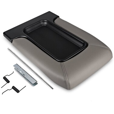 VANJING Compatible with Center Console Lid Armrest Kit Cadillac Chevrolet GMC Pickup Truck Suburban Tahoe Silverado Sierra Yukon XL-Replaces 19127365 Light Gray