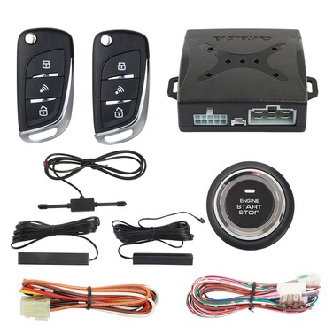 EASYGUARD EC003N-V-1 PKE Passive Keyless Entry Car Burglar Alarm Security Push Start Button Remote Start Starter DC12V