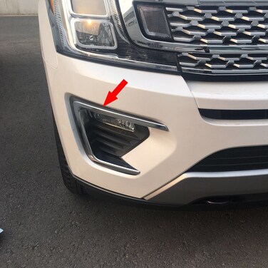 Beautost Fit For 2018 2019 2020 2021 Ford Expedition Chrome Front Fog Light Lamp Bezel Cover Trims