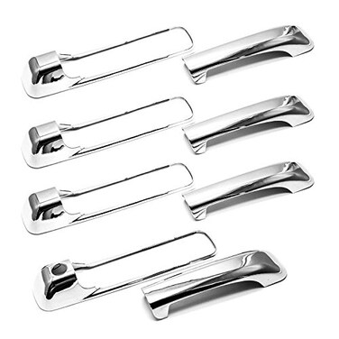 Sizver Chrome Door Handle Covers For RAM 1500 2500 3500 CREW cab