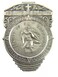 WJH Pewter Saint Christopher Point of Safety Auto Visor Clip, 2 1/2 Inch