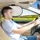 Car Window Sunahde TFY Car Interior Roof Handle Mounted Sun Blocker &amp; Sunshade - Silver