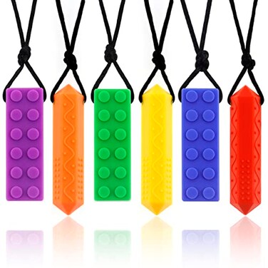 Durable Sensory Chew Necklaces for Kids &ndash; Safe, Non-Toxic Silicone Chewelry for Boys and Girls with Sensory Needs &ndash; Ideal for Autism, ADHD, and Teething Relief