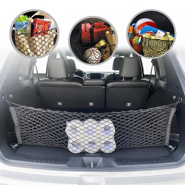 Envelope Style Automotive Elastic Trunk Mesh Cargo Net for Honda Passport 2019-2025 - Premium Trunk - Luggage Net for SUV