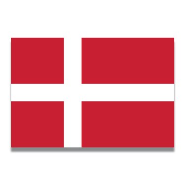 Magnet Me Up Denmark Danish Flag Magnet Decal, 4x6 Inches, Heavy Duty Automotive Magnet for Car, Truck SUV, Sticks to Any Magnetic Surface, Cultural Item, Show Pride to Your Country, Crafted in USA