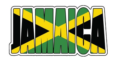 WickedGoodz Jamaica Flag Decal - Caribbean Island Bumper Sticker - Jamaica Sticker