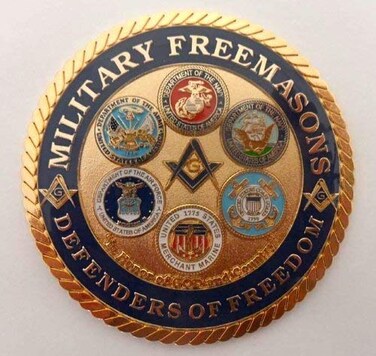 3" Military Freemason Car Decal