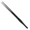 QLXHBOT Stainless Steel Polished Extra Long 15 inch Tongs Tweezers with Precision Serrated Tips for Garden,Aquarium Fish Tank, Indoor, Outdoor, black 1Pcs