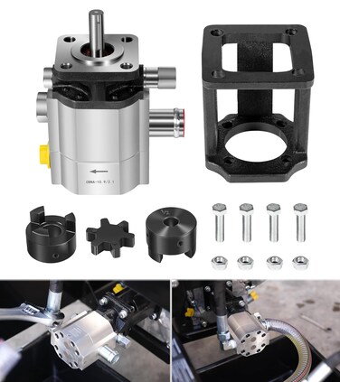 Camoo Log Splitter Build Kit Include 13 GPM Pump, Coupler, Mount, Bolts, Fit for Huskee, Speeco, Oregon, etc and DIY Splitter Project (for 3/4" Engine Crankshaft)