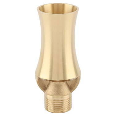Estink Cascade Fountain Nozzle Spray, Brass Ice Tower Cascade Cedar Water Fountain Nozzle Spray Pond Sprinkler Outdoor Garden Rockery Decoration Accessories for Pond Pool Fountain