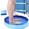 Mity rain Pool Foot Bath - Inflatable-Free and Foldable, Foot Soaking Bath Basin Portable for Pool Entry, Swimming Pools above Ground Essentials Swimming Pool Clean Feet Accessories, Blue
